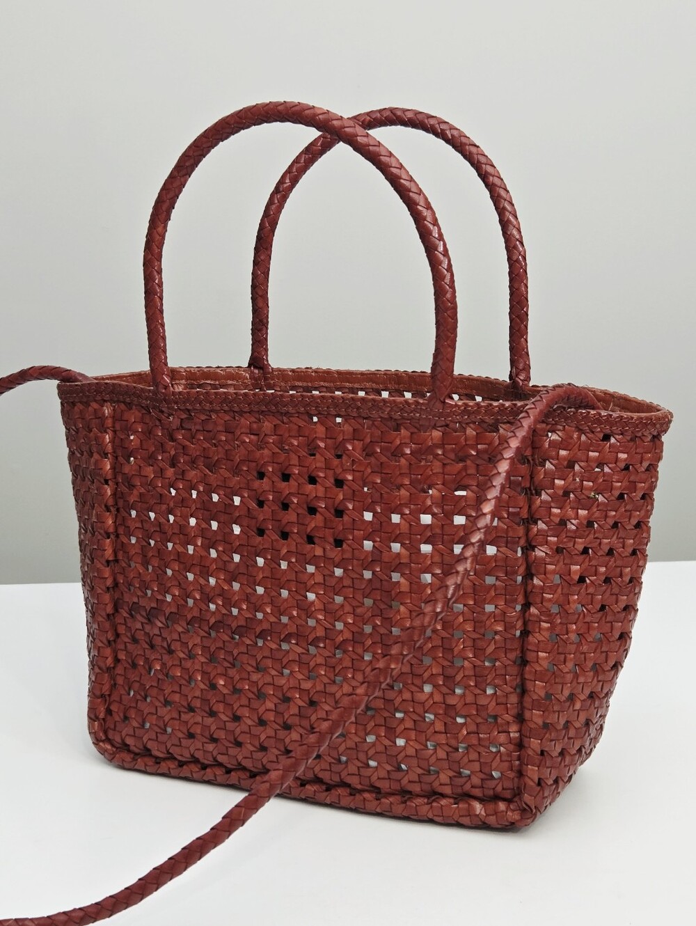 NEW MAISON N.H PARIS ANNETTE PETIT CUIR BAG - PICANTE - Picture 9 of 10